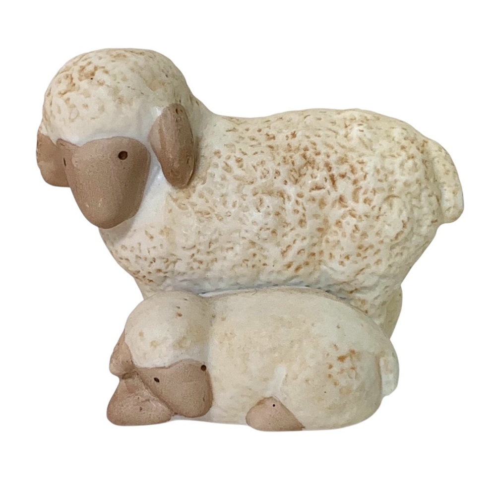 Vintage 1987 Avon Heavenly Blessings Collection Nativity Christmas Animal Sheep
